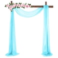 thumbnail image 1 of destyer Décorations d'Arche de Mariage en Chiffon pour Fête Cérémonie Scène Réception Toile de Fond Bleue, 1 of 9