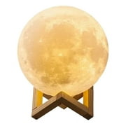 8 Cm Moon Lamp, 3D Led Night Light, Touch Control