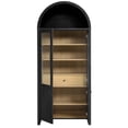 thumbnail image 6 of Modway Evie Arched Tall Display Cabinet, Black Oak, 71.10 x 30.80 x 16.50 Inches, 6 of 10
