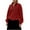 Red, variant on Womens Half Zip Fleece Pullover Long Sleeve Oversized Sherpa Sweatshirt Warm Zipper High Neck Fuzzy Sweater Tops (XL, Blue)