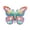 Model B, variant on YEPGAR 4 Pcs 3D Metal Butterfly Hanging Sculpture for Wall Fence Garden, Bohemian Nature Theme, Curved Metal Pendants for Living Room Supplies (Model D)