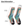 thumbnail image 2 of Naloa Coastal Cat By The Window Kids Socks Unisex Kids and Toddlers' Crew Socks, ,1 Pairs, 2 of 5