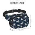 thumbnail image 4 of Balery Glowing Butterfly Mochila Cinturón para Mujeres y Hombres, Bolsa de Cintura Impermeable de Doble Capa con Correa, 4 of 9