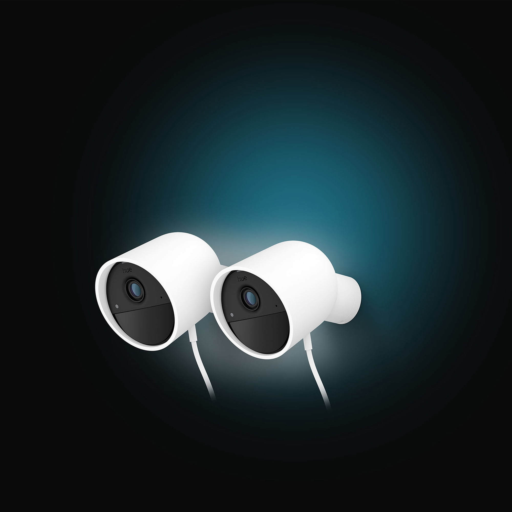 Philips Hue Secure Wired Security Camera, White - 2-Pack