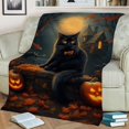 thumbnail image 4 of Manta Estampada De 70 X 100 Cm Noche De Halloween Manta De Franela De Halloween Manta Cálida De Otoño Manta Cálida Familiar De Halloween, 4 of 7