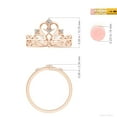 thumbnail image 5 of ANGARA Natural Scattered Diamond Princess Tiara Ring in 14K Rose Gold for Women (Size-2mm| Color-I-J| Clarity-I1-I2) | April Birthstone, Anniversary, Jewelry Gift for Women | Natural Diamond Ring, 5 of 9