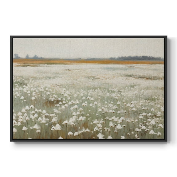 Vintage Landscape-XVII By Wexford Home Framed in Black Wood Gallery Wrapped Canvas 17 in. x 25 in.