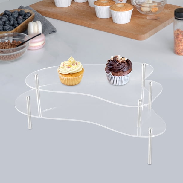 BESTYASH 1Jgo Base Acrílica Para Pastel Con Bordes Pulidos Para Exhibición En Bodas Y Fiestas