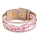 thumbnail image 1 of Pulsera de tejido retro multicapa de moda para hombre y mujer, accesorio de joyería simple (rojo rosa), 1 of 3