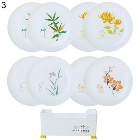 

UDIYO Snack Tray 1 Set Stackable Snack Trays Compact Round Versatile Portable Small Food Serving Trays Household Supplies