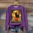 thumbnail image 6 of Futezty Halloween Sweatshirts for Women Plus Size Long Sleeve Cute Graphic Pullover Top 2025 Fall Fashion Shirt Clothes, 6 of 7
