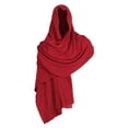 thumbnail image 2 of Capa con Capucha Yuyangstore Medieval Punk Cosplay Adulto Rojo, 2 of 8