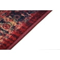 thumbnail image 4 of Custom Size Rug Runner Traditional Vintage Distressed Looks Medallion Design Hotel Quality Cut To Size Canvas Backing Red and Navy Blue Runner Rugs, Customize Length by Feet and 26" or 35" Width, 4 of 10