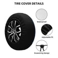 thumbnail image 2 of Logiee Red And Blue Fire Dragon A Print Spare Tire Cover, Universal Wheel Protectors,Waterproof Dust-Proof UV Sun Wheel Tire Cover,Fit for SUV, RV, Travel Trailer, Truck-15 inch, 2 of 6