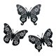 thumbnail image 1 of 3 pegatinas de decoración de pared de mariposa colgantes, calcomanías de arte de pared de mariposa 3D extraíbles para sala de estar, boda, jardín, Negro Sunnimix Mural, 1 of 8