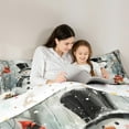 thumbnail image 6 of Manfei Cartoon Xmas Snowman Full Size Comforter Sets,Christmas Cardinal Bird Bedding Comforter Set,White Red Bedding Sets For Kids,Super Cozy Room Decor Reversible,3 Pieces, 6 of 9