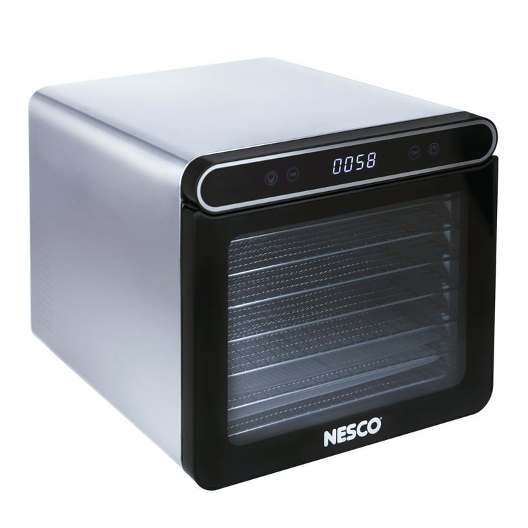 NESCO FD-7SSD 600-Watt 7-Tray Stainless Steel Digital Food Dehydrator 