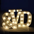 thumbnail image 4 of Luz LED de noche con letras, alfabeto, número, corazón, plástico, adorno para boda, Día de San Valentín, fiesta de cumpleaños, decoración artesanal, 4 of 4