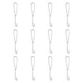 thumbnail image 2 of 12 ganchos metálicos con diseño de patrón para ropa industrial, para guardar ropa, para el hogar y para sastre. 260 mm x 45 mm, 2 of 9