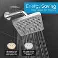 thumbnail image 7 of Shower  - High  Rain -  Luxury Design - 1-Min Install - Easy Clean Adjustable Replacement for Your Bathroom Shower Heads (Luxury Polished , 6 Inch Square), 7 of 7