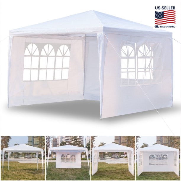 overhemd Omtrek open haard 2 DAY Delivery] Outdoor Party Tent, 3 x 3 Waterproof Patio Gazebo Tent with  3 Side Walls,Outdoor Party Wedding Tent for Outside, Portable Gazebo BBQ  Canopy Tent Garden Beach Camping - Walmart.com