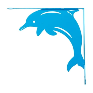 Beachcombers Dolphin Corner Metal  Blue