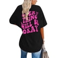 thumbnail image 4 of Tops For Women T-Shirts Oversized Back Print Short Sleeve Crewneck 2025 Fall Clothes, 4 of 6