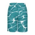 thumbnail image 4 of Ceisia Men's Elastic Waist Drawstring Loose Fit Beach Shorts with Pockets All-over Print Quick Dry Casual Summer Pants Sky Blue Gifts for Father 1X, 4 of 5