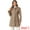 Dark Beige, variant on Women's Single Breasted Winter Outwear Trench Coat Dark Beige S