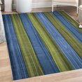 thumbnail image 1 of Rustic Decorative Rug, Vertical Wooden Planks Image Cottage Cabin Life in Countryside Theme, Quality Carpet for Bedroom Dorm and Living Room, 6 Sizes, Cobalt Blue, by Ambesonne, 1 of 4
