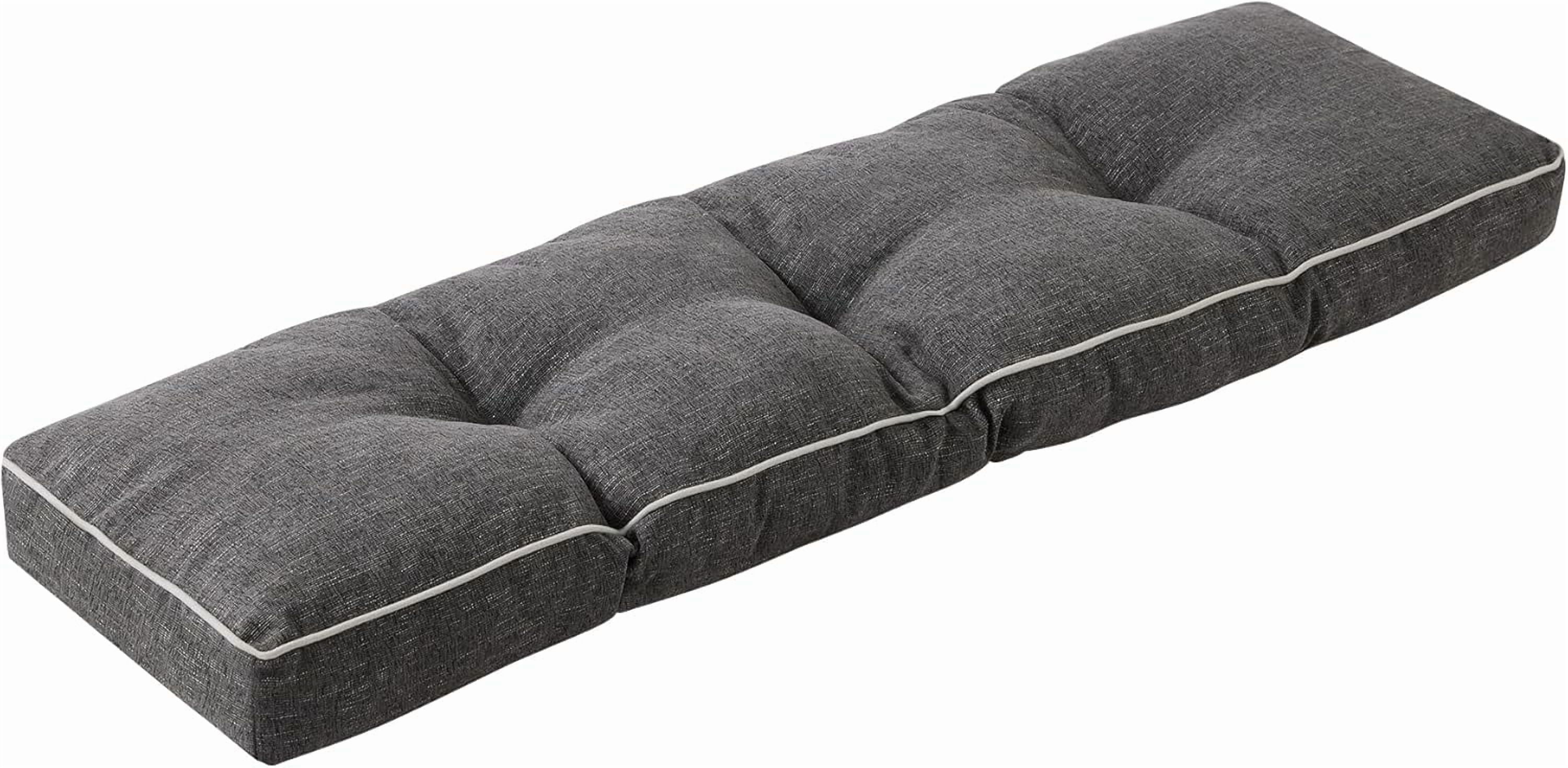 Bench Cushions for Outdoor Furniture, 42 x 16 Inch Outdoor Bench Cushion, Patio Bench Cushion with Durable Ties, Long Patio Seat Cushions for Garden, Indoor, Kitchen&Dining, Red
