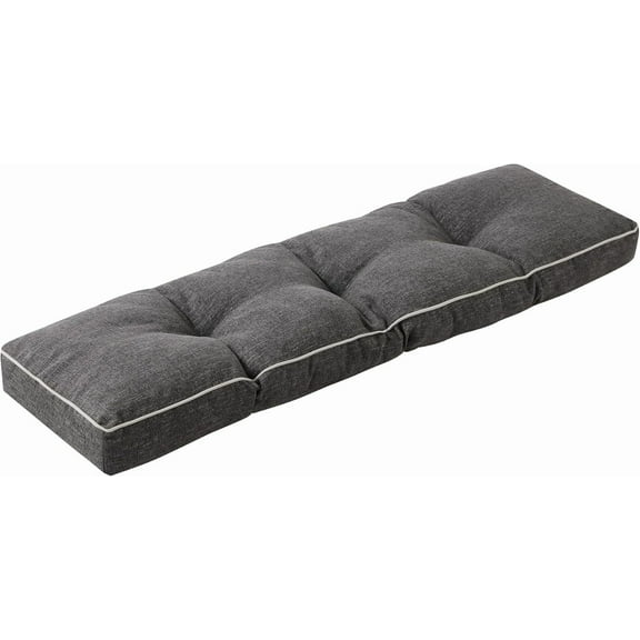 Bench Cushions for Outdoor Furniture, 42 x 16 Inch Outdoor Bench Cushion, Patio Bench Cushion with Durable Ties, Long Patio Seat Cushions for Garden, Indoor, Kitchen&Dinin