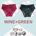 thumbnail image 1 of 2pcs/set high waist women panties sexy lace underwear women floral lace female lingerie underpants l-xlpangjing, 1 of 4