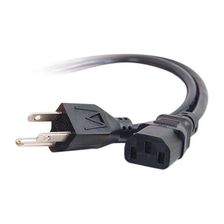 UPC: 0757120534068 | C2G 53406 18 AWG Universal Power Cord – NEMA 5-15P to IEC320C13  TAA Compliant  Black (12 Feet  3.65 Meters)