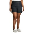 thumbnail image 4 of A3 Women's Plus Size Elastic Waistband 7 Inch Pull On Shorts, 4 of 6