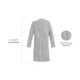 thumbnail image 5 of Panda Uniform by HeedFit Unisex 40" Lab Coat, 2XL, Grey, 5 of 7