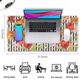 thumbnail image 5 of Long Mouse Pads for Desk,Pioneer Flower Floral Print Pattern Desk Mats on Top Of Desks, Desk Mouse Pad Extra Large with 3mm Non-Slip Base and Stitched Edge for Gaming,Office,Work,Home 31.5"x15.7", 5 of 6