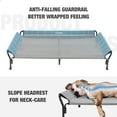thumbnail image 3 of Veehoo Cooling Elevated Dog Bed with Guardrail & Slope Headrest, Teslin Mesh, XX Large, Gray, 3 of 8