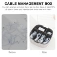 thumbnail image 2 of Estuche de almacenamiento de cables Organizador de accesorios digitales Caja de almacenamiento de cables de escritorio, 2 of 2