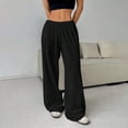 thumbnail image 6 of Wide Leg Sweatpants Women, Comdrip Women's Casual Loose Pants Low Waist Baggy Joggers Palazzo Trousers Sweatpants for Yoga Lounge Womens Lounge Pants Black XS, 6 of 8