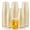 Gold Glitter, variant on WELLIFE FESTIVE 10 Oz Clear Disposable Hard Cups with Silver Trim, 200 Pack, for Wedding & Party