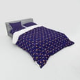 thumbnail image 3 of Ambesonne Geometric Bedding Set 3 Pcs, Retro Style 80's Art, Twin XL, Indigo and Multicolor, 3 of 3
