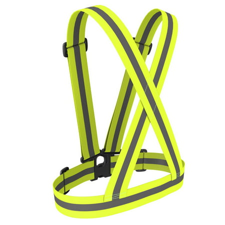 Sports Running Reflective Straps Vest Safety Luminous Belt Fluorescent ...
