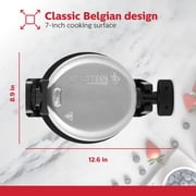 Holstein Housewares Rotary Belgian Waffle Maker, Stainless Steel Electric Belgian Waffle Makers