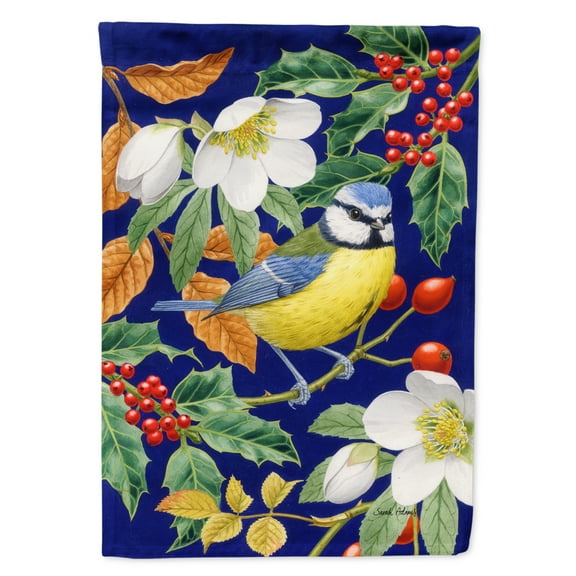 Carolines Treasures ASA2068GF Eurasian Blue Tit Flag Garden Size  Small multicolor