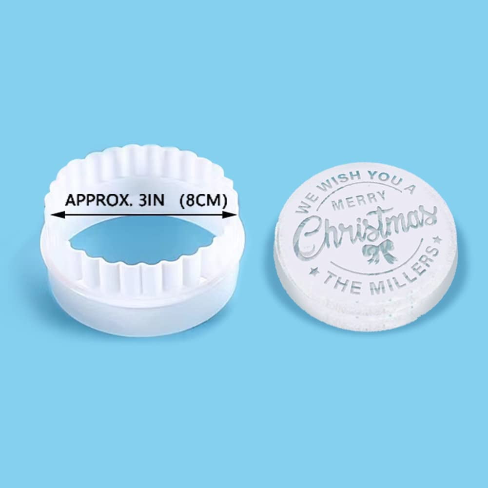 Merry Christmas Cookie Stamps Cookie Stamps With Your Last Name 3d