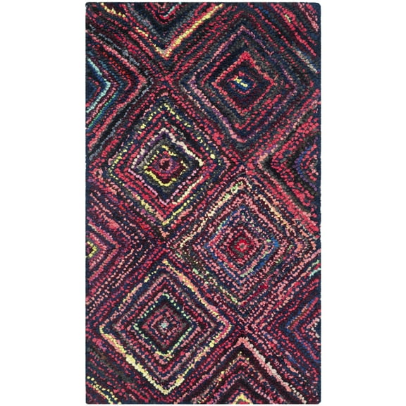 SAFAVIEH Nantucket Collection NAN317A Handmade Multi Rug