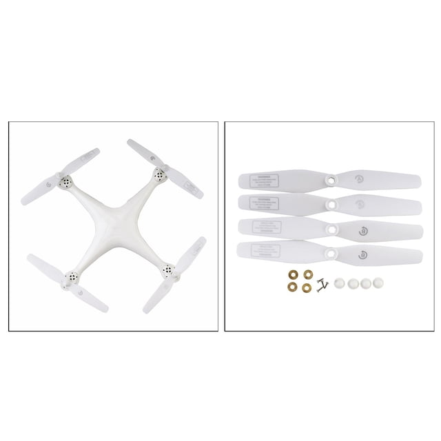 Paquete de 4 piezas de repuesto de hélice plegables de plástico de liberación rápida para S20W S30W accesorios de repuesto blanco Yotijar propulsor de hélice