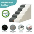 thumbnail image 3 of PetSafe Curved Dog Stairs – Foam Ramp for Small Pets, Non-Slip Ladder for Bed & Sofa with Waterproof Cover, 3 of 5