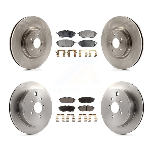 Transit Auto Front Rear Disc Brake Rotors and Ceramic Pads Kit for Car Subaru Outback Legacy K8T-101307